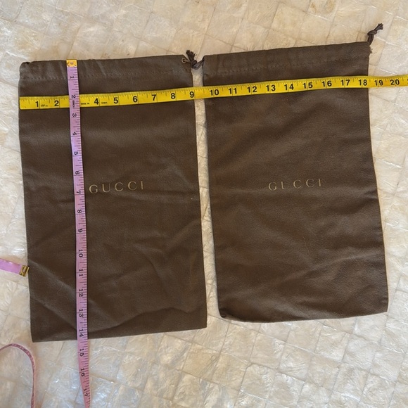 Two authentic Gucci dust bags for shoes wallet small bag made in Italy - Picture 4 of 4